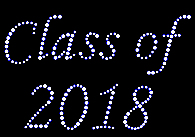 Class of 2018 Rhinestone Transfer